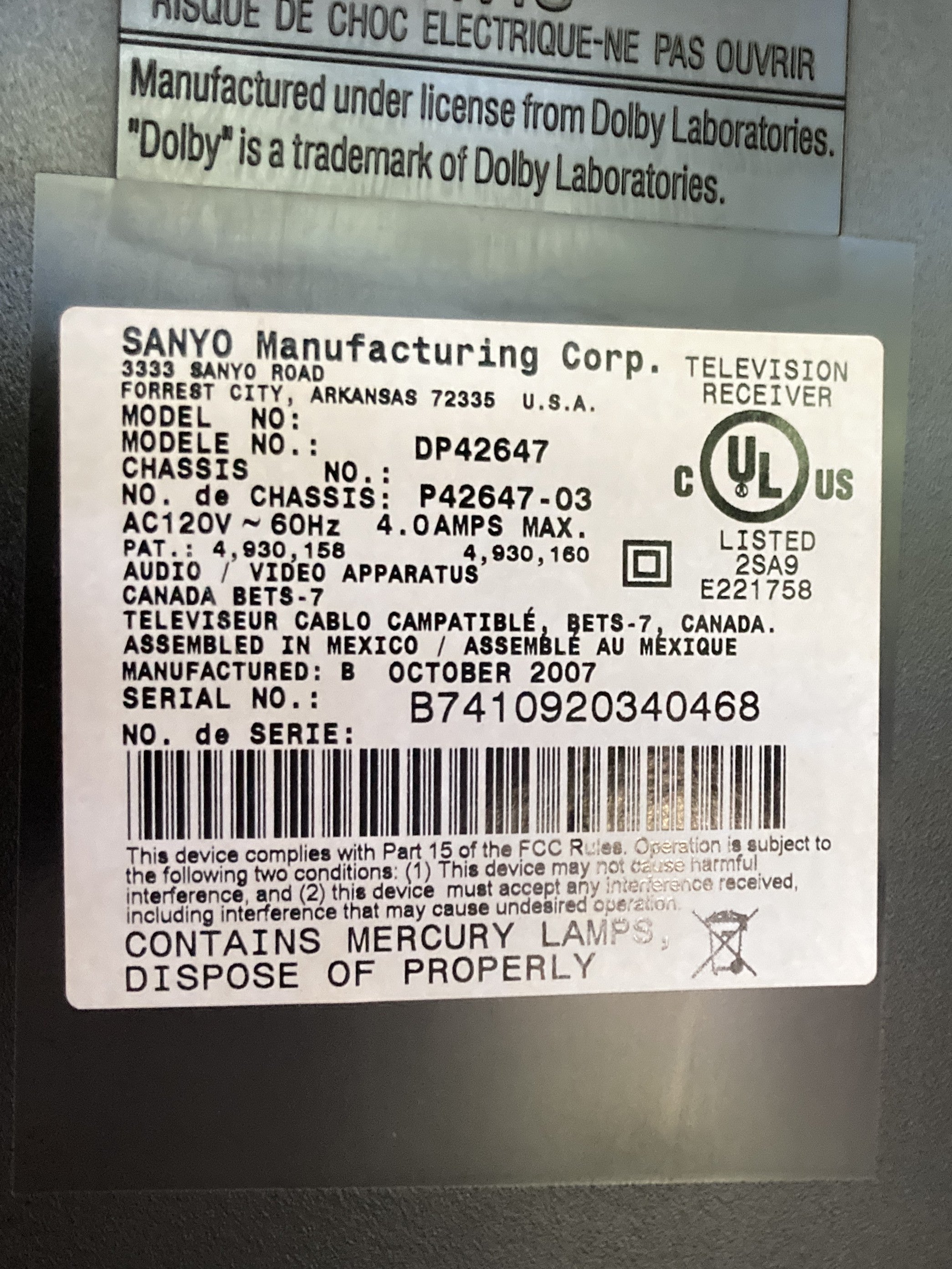 Sanyo 42